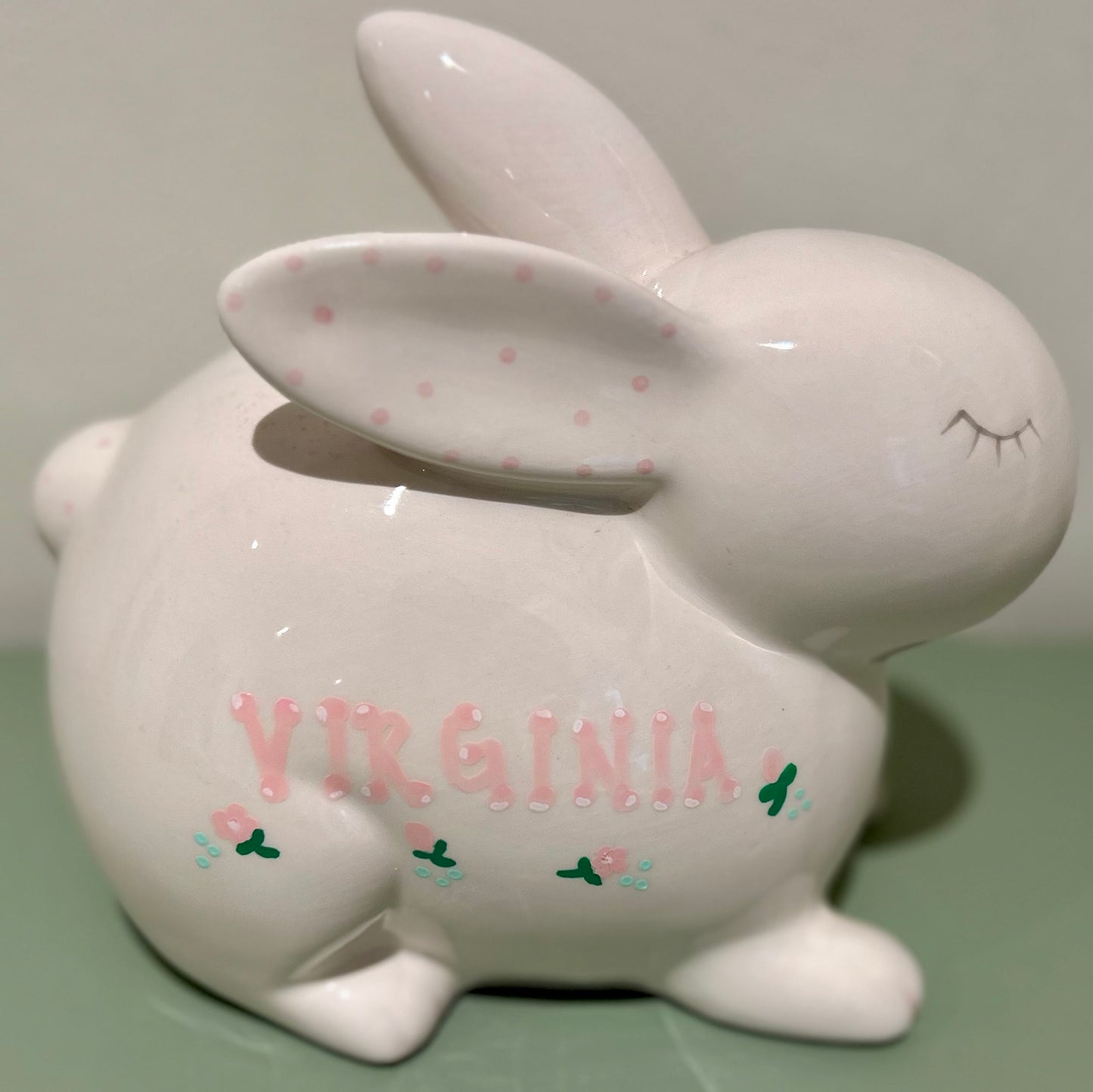 Personalized Bunny Bank