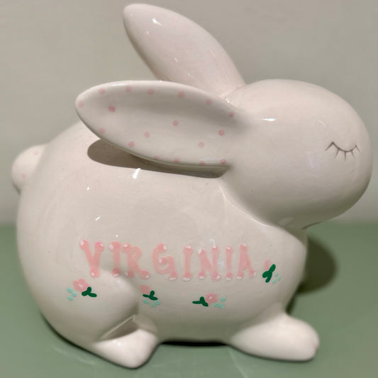 Personalized Bunny Bank