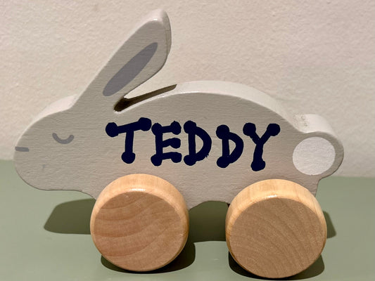 Personalized Bunny Push Toy